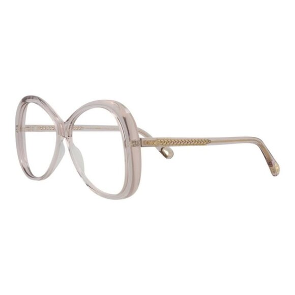 Chloé Womens Round/Oval Pink Pink Transparent Fashion Designer Eyewear - Picture 1 of 4